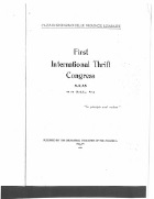 First International Thrift Congress