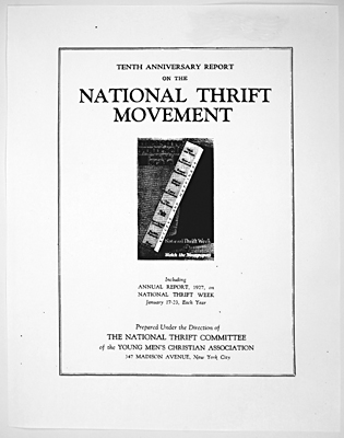 YMCA National Thrift Movement Report 