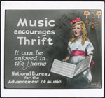 Music Encourages Thrift Poster