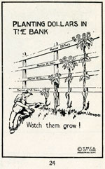 Planting Dollars in the Bank Illustration