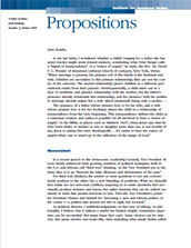 Propositions: A Letter of Ideas and Findings, Number 3