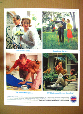 Insured Savings and Loans Associations Ad: We'll help you with your financing!