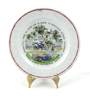 Thrift Maxim Plate: A Rolling Stone Gathers No Moss... 
