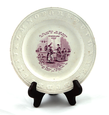 Thrift Maxim Plate: The Jug and Glass, we will destroy... 