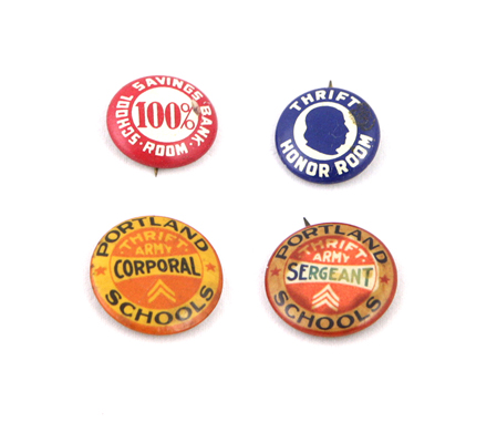 School Thrift and Savings Buttons 