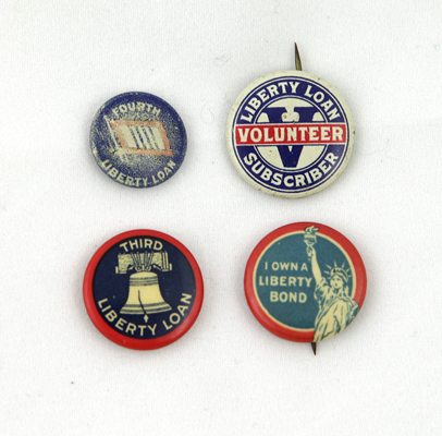 Liberty Loan Bond Buttons