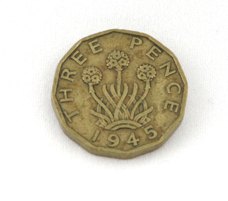 Three Pence Thrift Plant Coin