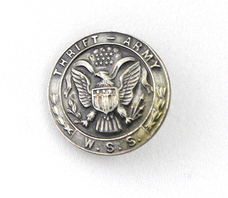 Thrift Army Metal Button 