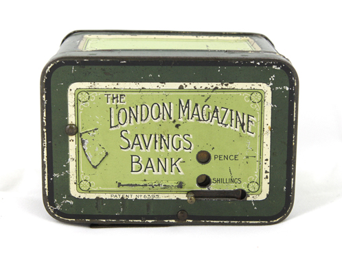 The London Magazine Savings Bank, Green Tin
