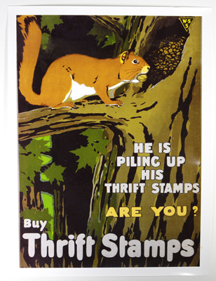 Buy Thrift Stamps Squirrel Poster