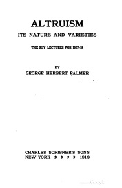 Altruism: Its Nature and Varieties