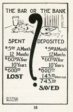 The Bar or the Bank Illustration