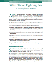 What We're Fighting For: A Letter from America