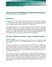 Marriage and the Well-Being of African American Boys