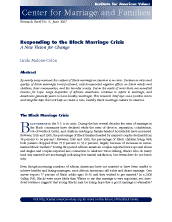 Responding to the Black Marriage Crisis: A New Vision for Change