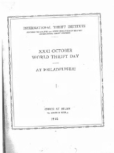 Bulletin of the International Thrift Institute, 1926, No. 1