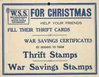 Thrift Stamps and War Savings Stamps for Christmas Ad