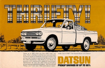 Datsun 'Thrifty!' Ad