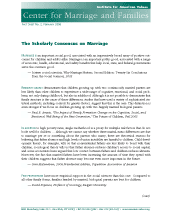 The Scholarly Consensus on Marriage