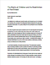 The Rights of Children and the Redefinition of Parenthood