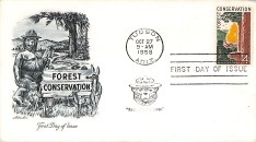 Forest Conservation Envelope and Stamp