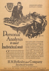 H. M. Byllesby and Company Investment Securities Ad