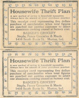 Badger's Grocery Housewife Thrift Plan