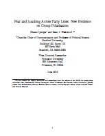 Fear and Loathing Across Party Lines: New Evidence on Group Polarization