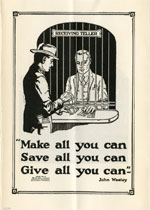 Make, Save, Give Illustration