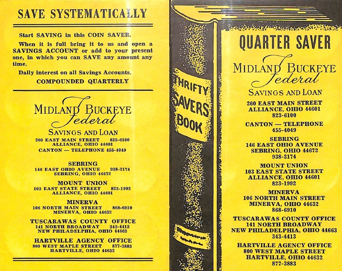 Thrifty Savers Quarter Saver Coin Book 