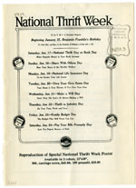 Reproduction of Special National Thrift Week Poster