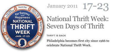 National Thrift Week 2011