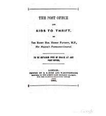 The Post Office and Aids to Thrift