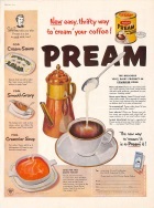 Pream Ad: New Easy, Thrifty Way to 'Cream' Your Coffee!