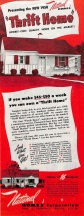 National Homes Corporation Ad: Presenting the New 1950 Thrift Home