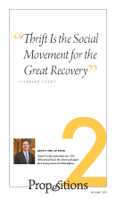 Thrift Is the Social Movement for the Great Recovery
