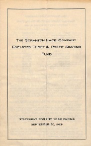 The Scranton Lace Company Employes' Thrift & Profit Sharing Fund