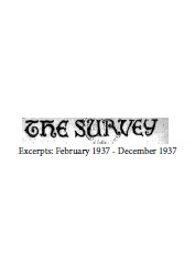 The Survey, Excerpts: February 1937 - December 1937