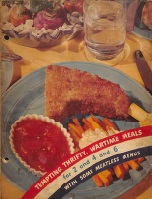 Tempting, Thrifty, Wartime Meals for 2 and 4 and 6 With Some Meatless Menus