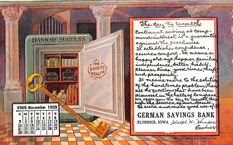 The Key to Wealth Postcard