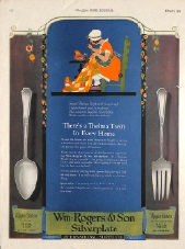 Wm. Rogers & Son Silverplate Ad: 'There's a Thelma Thrift In Every Home'