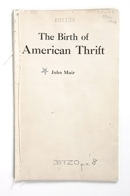 The Birth of American Thrift