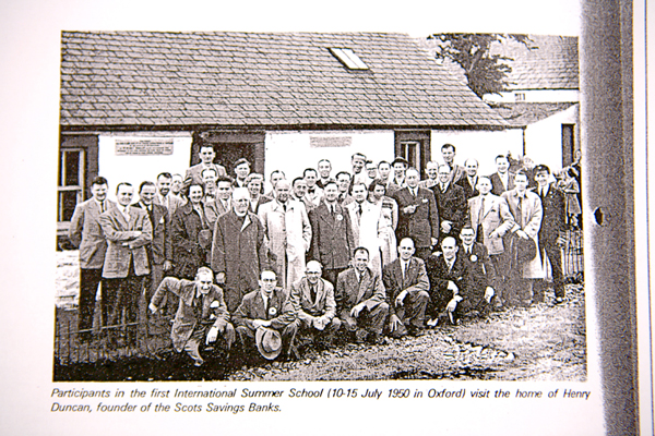 International Summer School visit to home of Henry Duncan, founder of Scots Savings Banks
