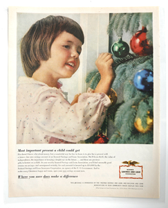 Insured Savings and Loan Associations Ad: Most Important Present a Child Could Get