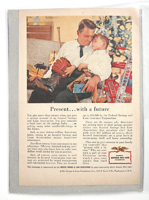 Insured Savings and Loan Associations Ad: Present . . . With a future