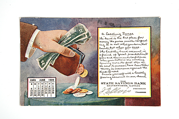 A Leaking Purse Postcard