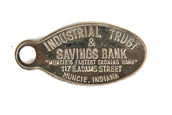 Industrial Trust and Savings Bank, Muncie, Indiana Account Tag