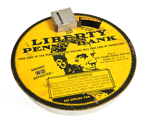 Abe Lincoln Liberty Penny Bank
