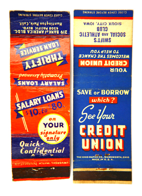 Savings Institutions Matchbooks