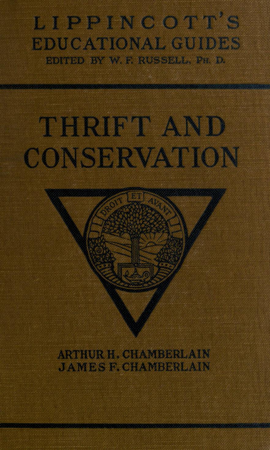 Thrift and Conservation: How to Teach It